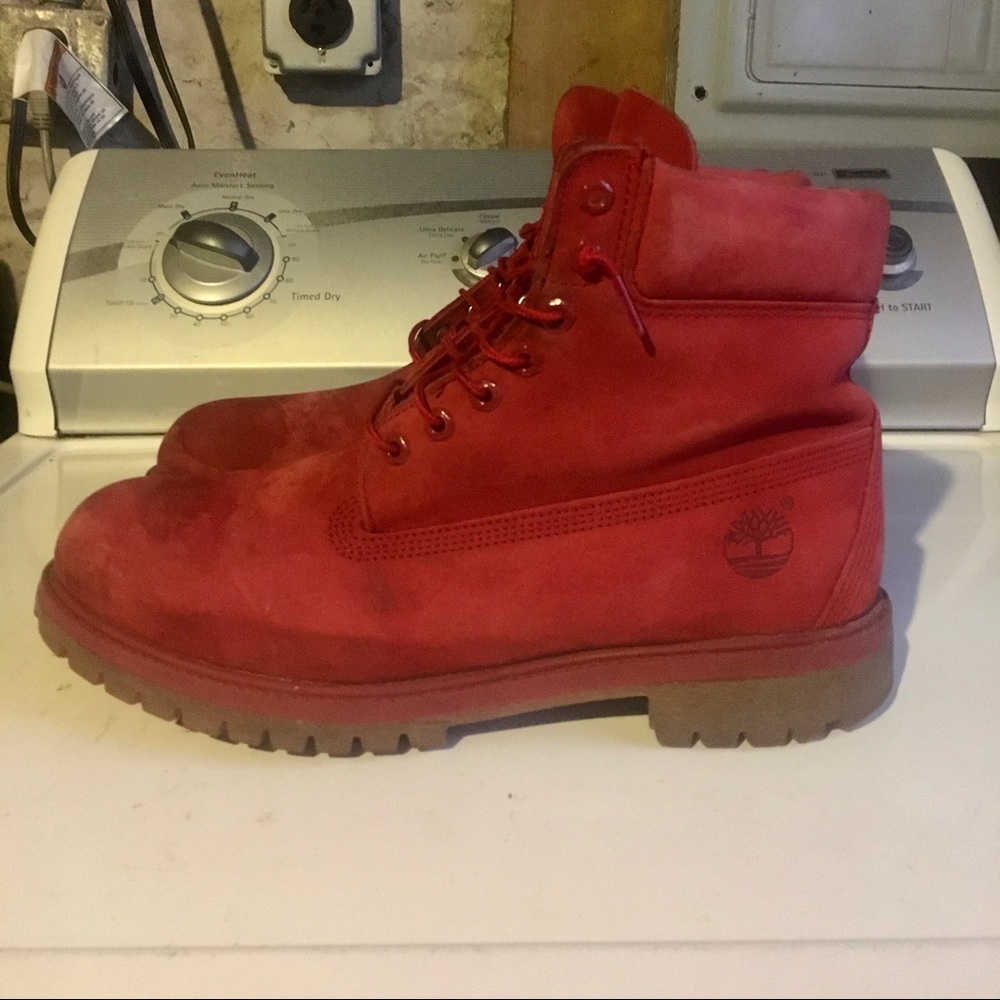 Timberland 6” Inch Premium Waterproof Red Boots